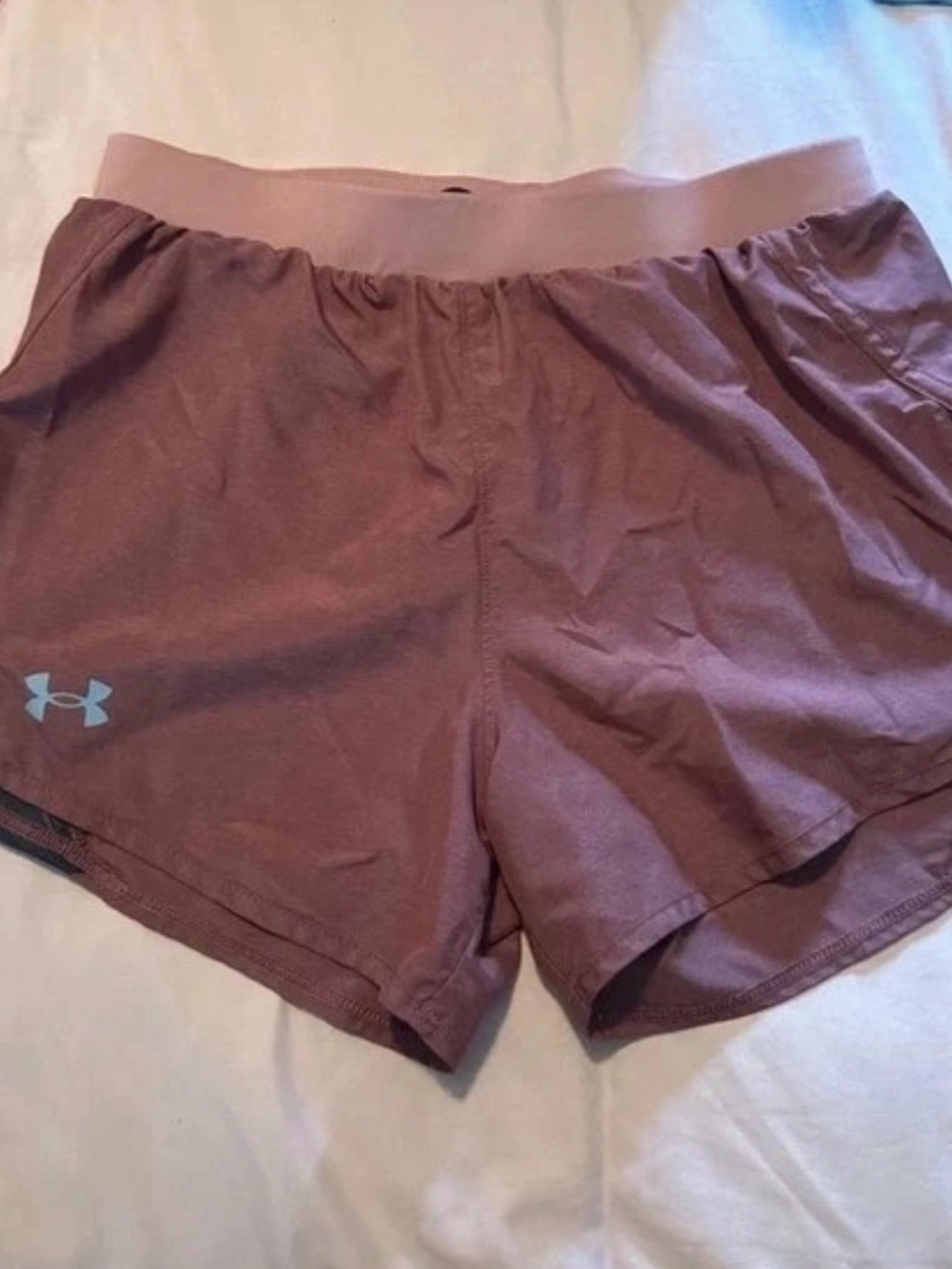 Under Armour Women's Dusty Mauve Athletic Running Shorts